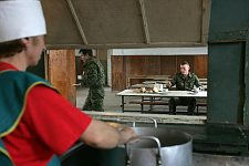 Gal region next to the frontier in the upper part of the  Kodora canyon, Abkhasia, Thursday, March 16, 2006.