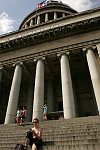 The central stairs of the Capitol. Habana, Cuba, Friday, March 16, 2007.