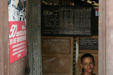 Of the Cuban economics features is food ration card for locals. Thanks to it local people get the minimal amount of basic food stuff, such as rice, banans etc. for a very low price. Habana, Cuba, Sunday, March 4, 2007.
