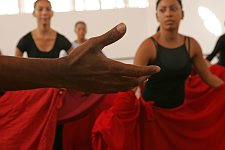 Folklore dance rehearsal. Habana, Cuba, Thursday, March 15, 2007.