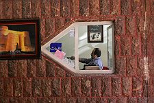 The checkpoint of a students' dormitory in Teheran, Iran on Saturday, April 29, 2006.