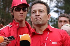 Vasily Yakemenko (36), leader of the pro-Kremlin Nashi (Ours) youth movement, speaks to the media in the Nashi summer camp on Lake Seliger, some 300 kilometres (~180 miles) northwest of Moscow, Tuesday, July 17, 2007. Pro-Kremlin Nashi (Ours) youth movement has assembled about 10 thousand young people from all over Russia to a summer camp where they are going to do sports and attend political and socially oriented lectures and training sessions for two weeks.