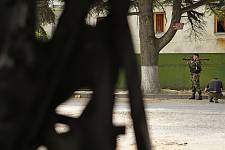 The streets of Tshinvali, Monday August 11, 2008. 