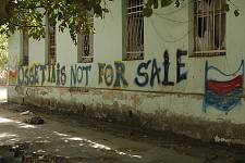 The streets of Tshinvali, Monday August 11, 2008. 