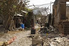 The streets of Tshinvali, Monday August 11, 2008. 