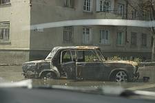 The streets of Tshinvali, Monday August 11, 2008. 