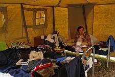In the refugees camp near Vladikavkaz, Wednesday August 13, 2008. 