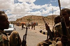 Somaliland Army. Los Anod, SomaliLand, Tuesday, October 16, 2007. The military constantly camp near Los Anod in the province of  SomaliLand, bordering on PuntLand. Fighting is resumed at this territory from time to time.