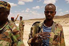 Somaliland Army. Los Anod, SomaliLand, Tuesday, October 16, 2007. The military constantly camp near Los Anod in the province of  SomaliLand, bordering on PuntLand. Fighting is resumed at this territory from time to time.