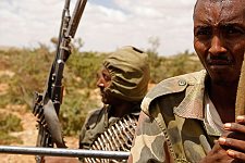 Somaliland Army. Los Anod, SomaliLand, Tuesday, October 16, 2007. The military constantly camp near Los Anod in the province of  SomaliLand, bordering on PuntLand. Fighting is resumed at this territory from time to time.