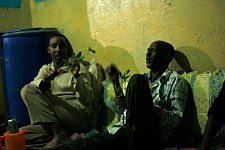 Khat-eaters (khat leaves have narcotic effect). Hargeisa, SomaliLand, Thursday, October 11, 2007. For 16 years Somaliland has already been an actually independent state. It has its own constitution, relatively stable political system and comparatively efficient government, army, police as well as the currency of it's own. Nevertheless not a single country has so far recognized the sovereignty of Somaliland.