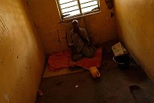 A patient of the special ward for most dangerous patients. Hargeisa, SomaliLand, Monday, October 8, 2007. The only mental hospital in the country has a male and a female wards with about a hundred patients altogether.