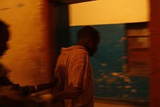 The suspect escorted to the cell. Hargeisa, SomaliLand, Tuesday, October 9, 2007. The police station named New Hargeisa is situated in one of the most criminal districts of the capital with its largest market and railway terminal.