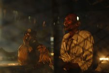 Inside the police car during the night patrolling. Hargeisa, SomaliLand, Tuesday, October 9, 2007. The police station named New Hargeisa is situated in one of the most criminal districts of the capital with its largest market and railway terminal.