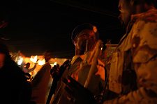 The policemen during the night patrolling. Hargeisa, SomaliLand, Tuesday, October 9, 2007. The police station named New Hargeisa is situated in one of the most criminal districts of the capital with its largest market and railway terminal.